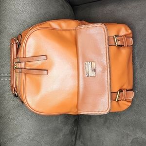 Jinhaiou Leather Small Backpack